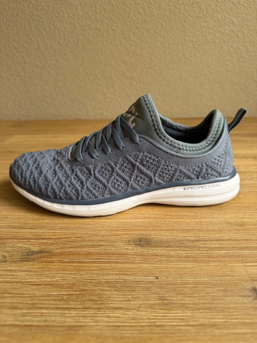 APL Women's Gray Knit Slip-On Athletic Sneakers
